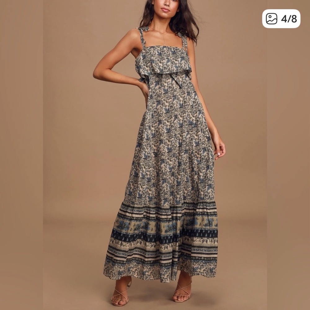 Free People Tangier Babydoll Maxi Dress